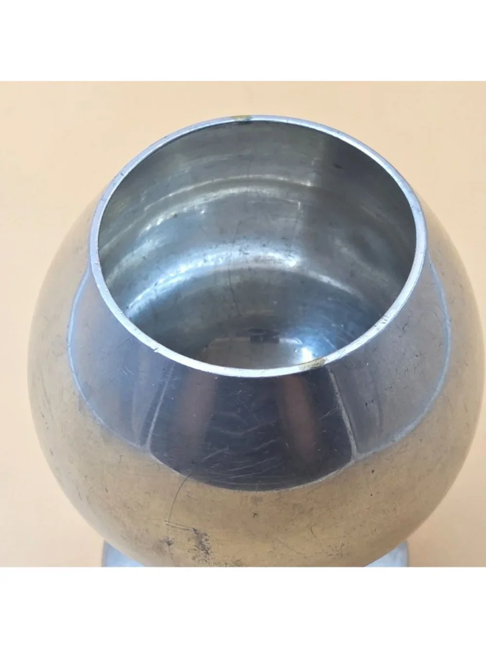 English Pewter Goblet Made In Sheffield England Vintage Footed Chalice